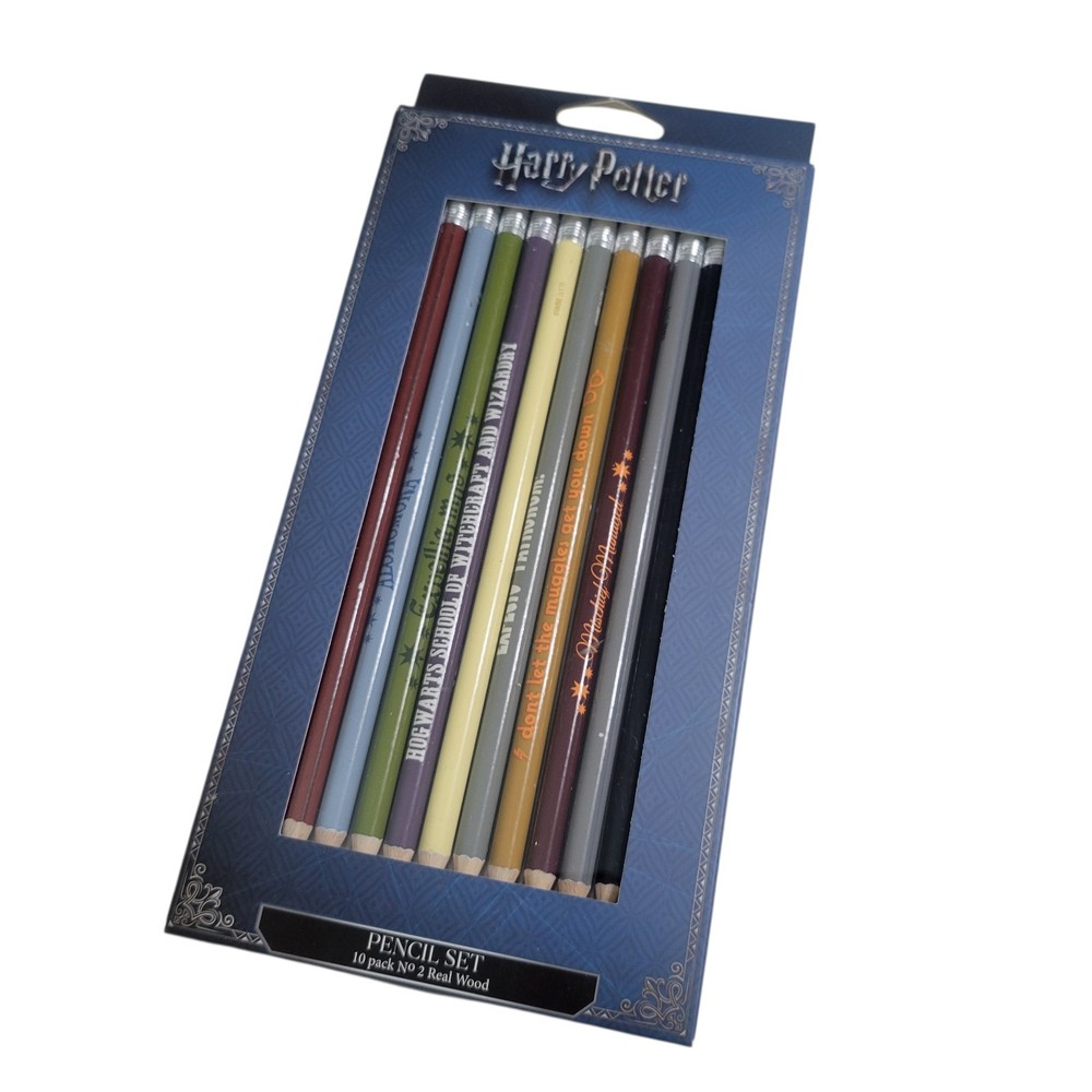 NEW Harry Potter Pencil Set  10 Pack #2 Pencils Pre-Sharpened Multiple Colors
