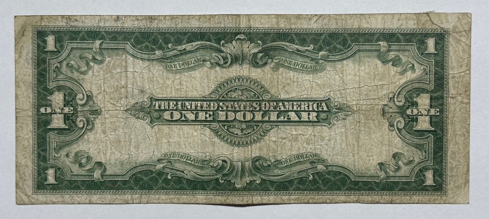 1923 Large Size $1 Dollar Bill Silver Certificate Note 312D-ASNF