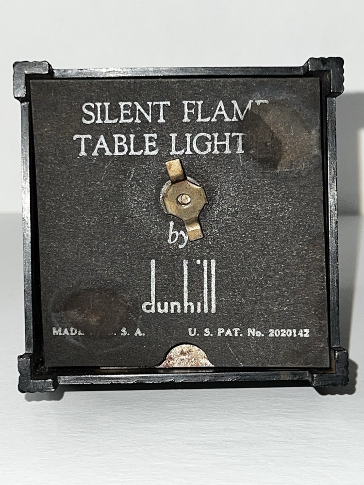 Vintage Art Deco Era Dunhill Lighter Silent Flame Table Light