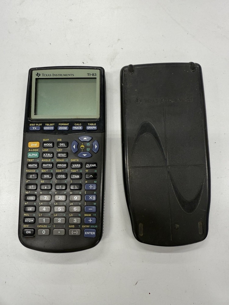 Texas Instruments TI-83 Black Graphing Calculator  Tested And Working