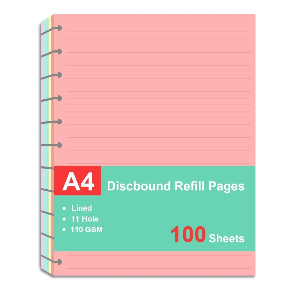 Letter Size Refills Paper, A4 Tul Paper for TUL Note-Taking System Discbound ...
