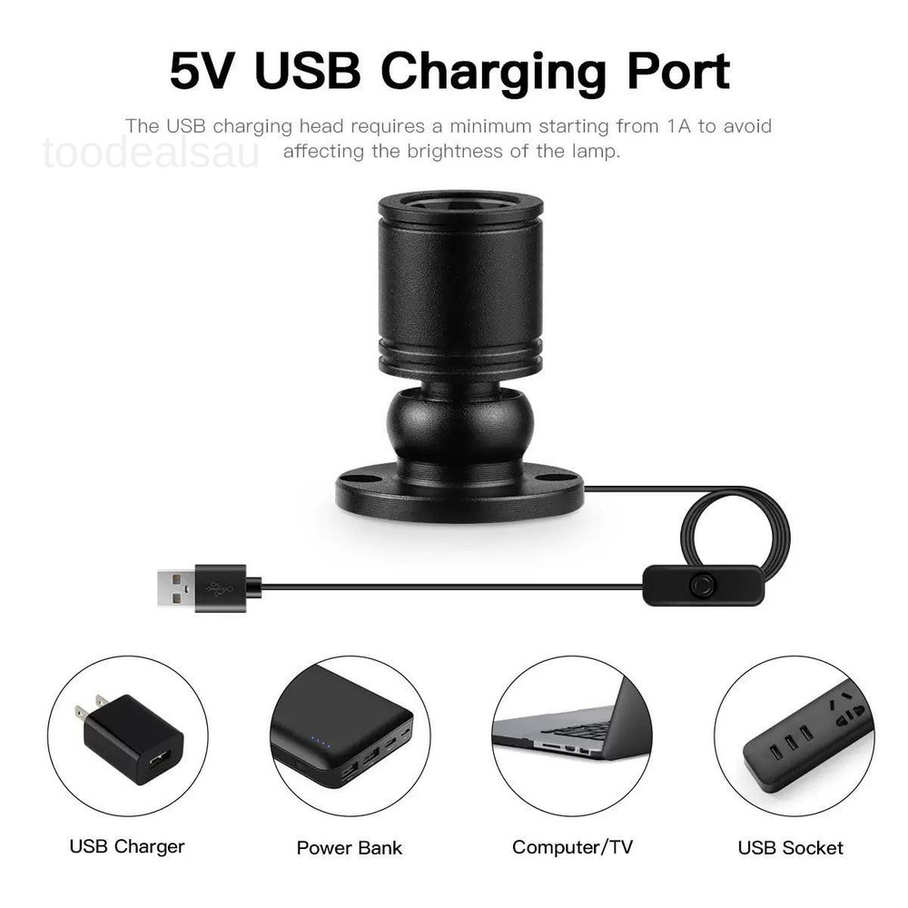 USB Powered Mini Spotlights for Displays 2-Pack – 5V 2PACK Warm Light