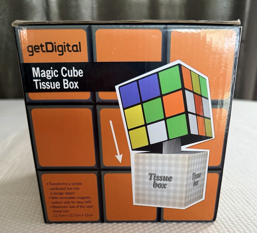 Get Digital Magic Cube Tissue Box Rubik's Cube Style