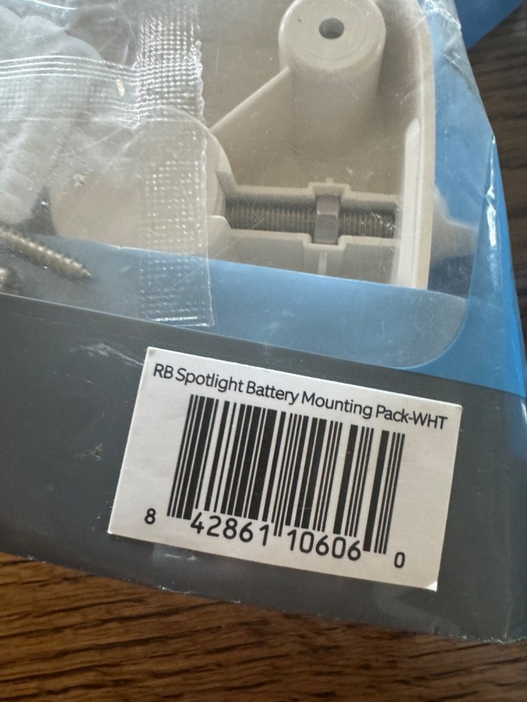 2 Pack -Genuine Ring RB Spotlight Battery Mounting Pack - White - Sealed
