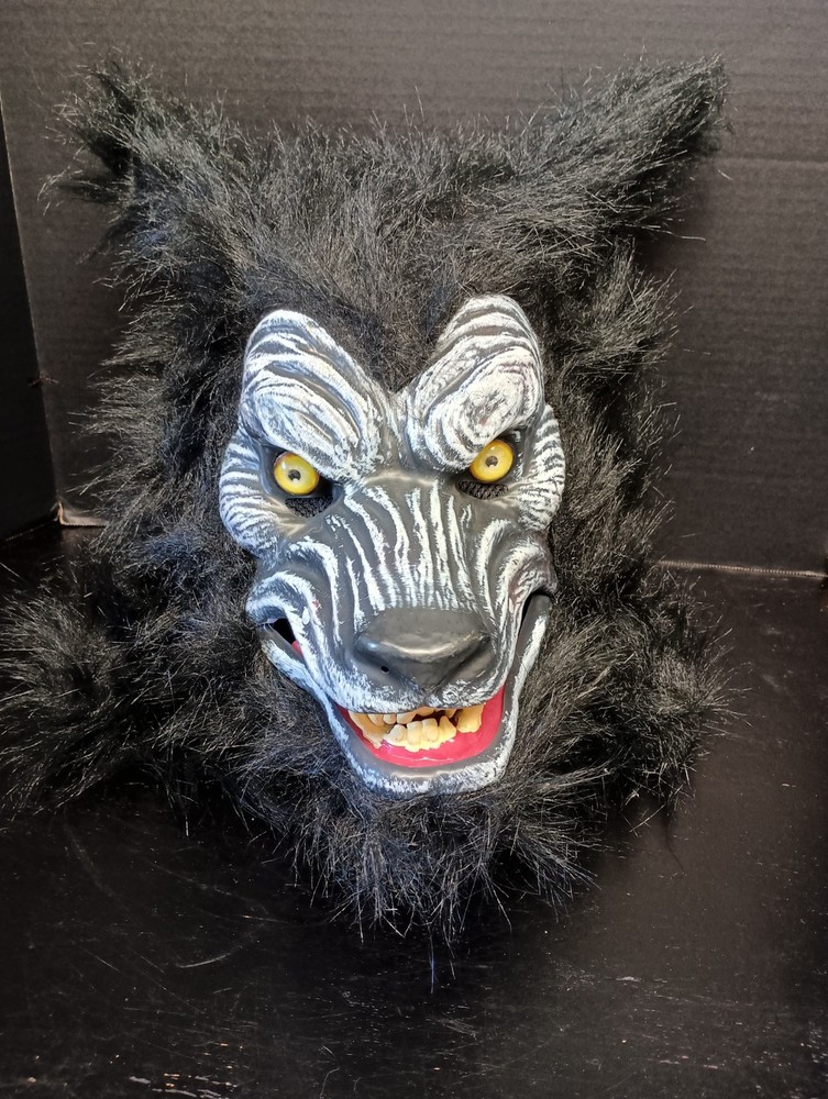 Halloween Werewolf Mask Movable Jaw Full Head Pullover