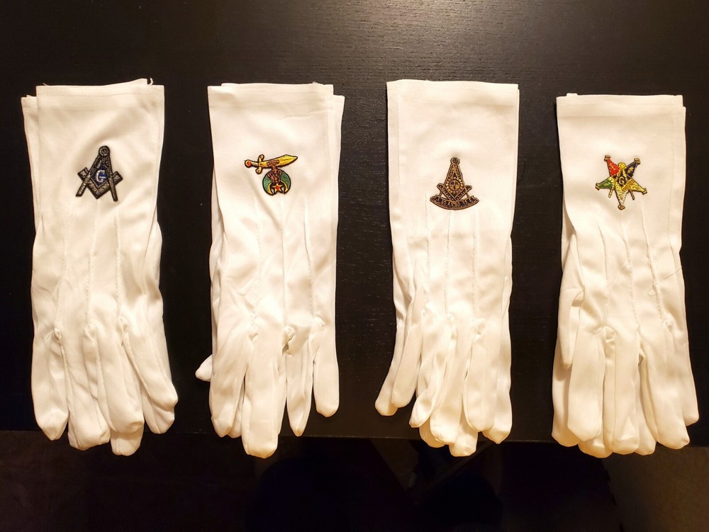 MASONIC- NYLON STRETCH GLOVES