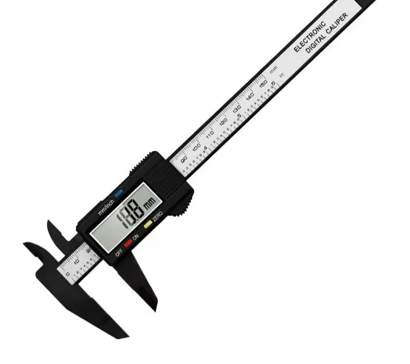 1PC Digital Vernier Caliper Mini Plastic Ruler Measuring Tool 0-150mm for Studen