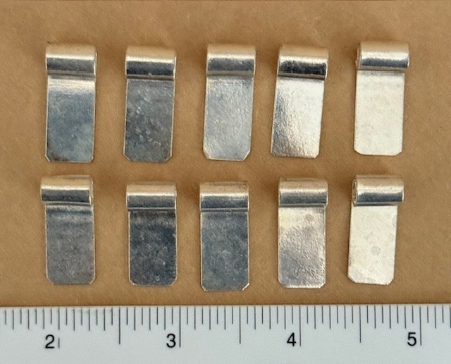 GLUE ON BAILS, SILVER PLATE, 5mm hole, 10 PIECES