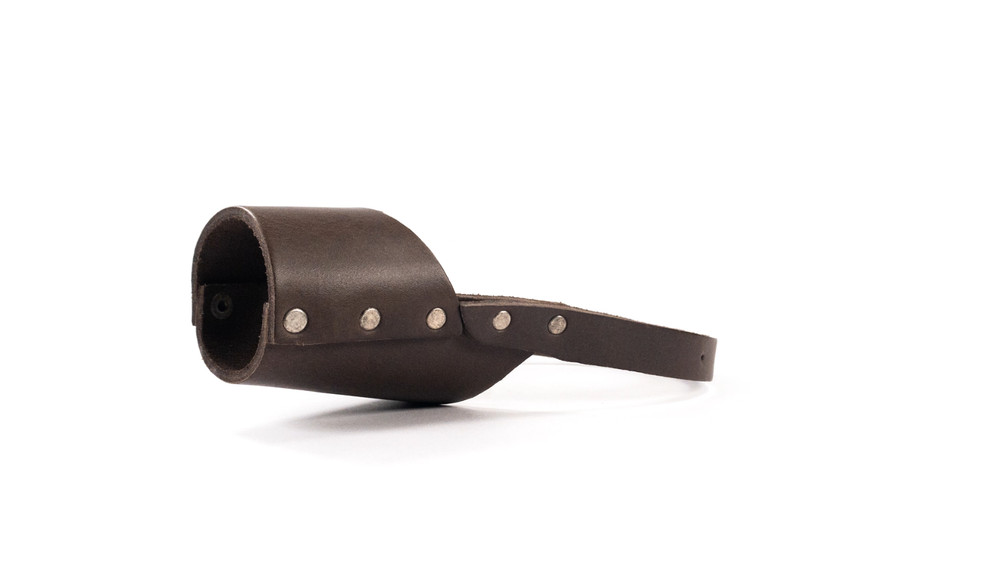 Handmade Leather Dog Muzzle - Full Grain, Secure Training Cover, Prevents Biting