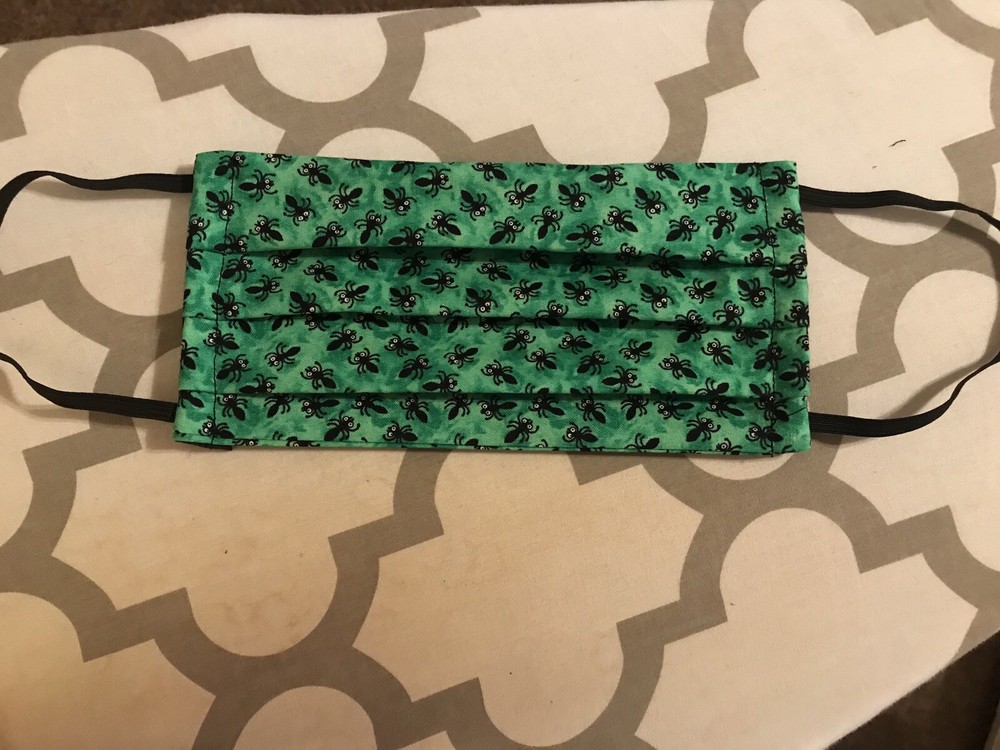 Handmade Face Mask (Green Ants)