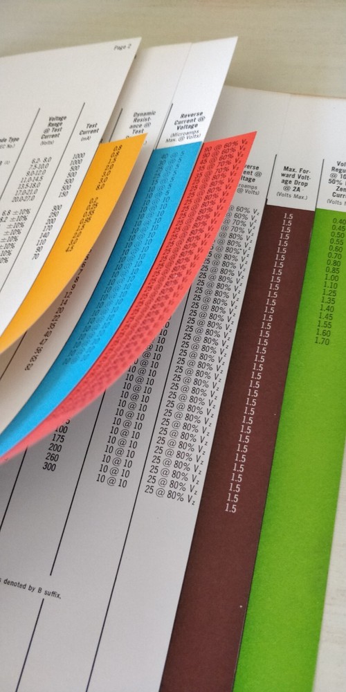1950s ~ Hoffman ~ 10 Watt Regulators Guide - Usage Charts