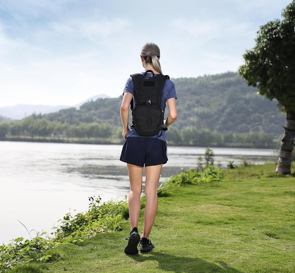 Hydration backpack with 3L TPU water bag, military backpack