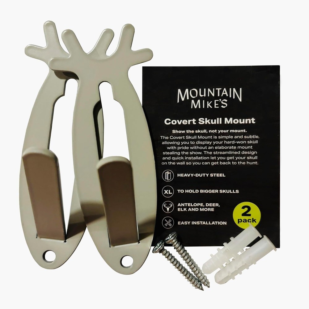 Professional Look Deer & Antelope Skull Mounts with Easy Install Kit - 2 Pack