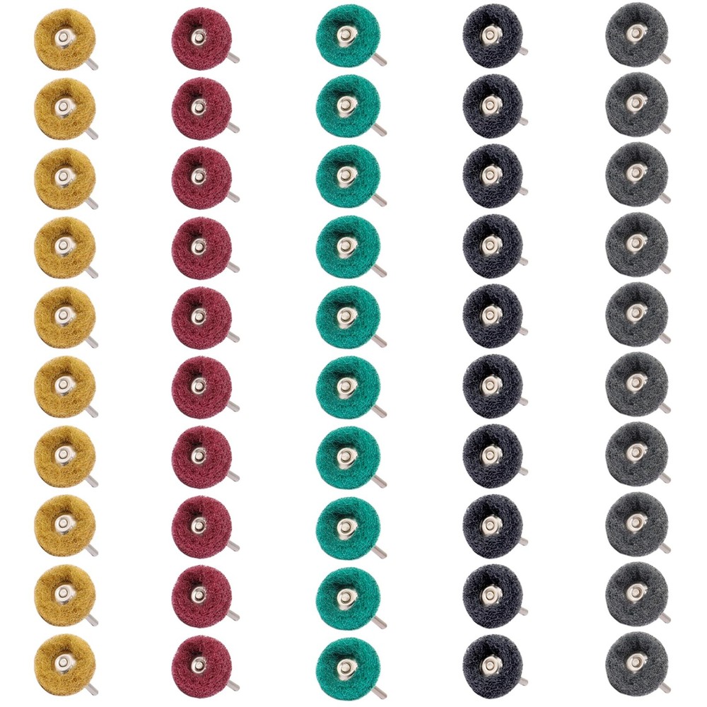 50 PCS Abrasive Buffing Wheels,1 Inch Buffing Polishing Wheel Set for Rotary ...
