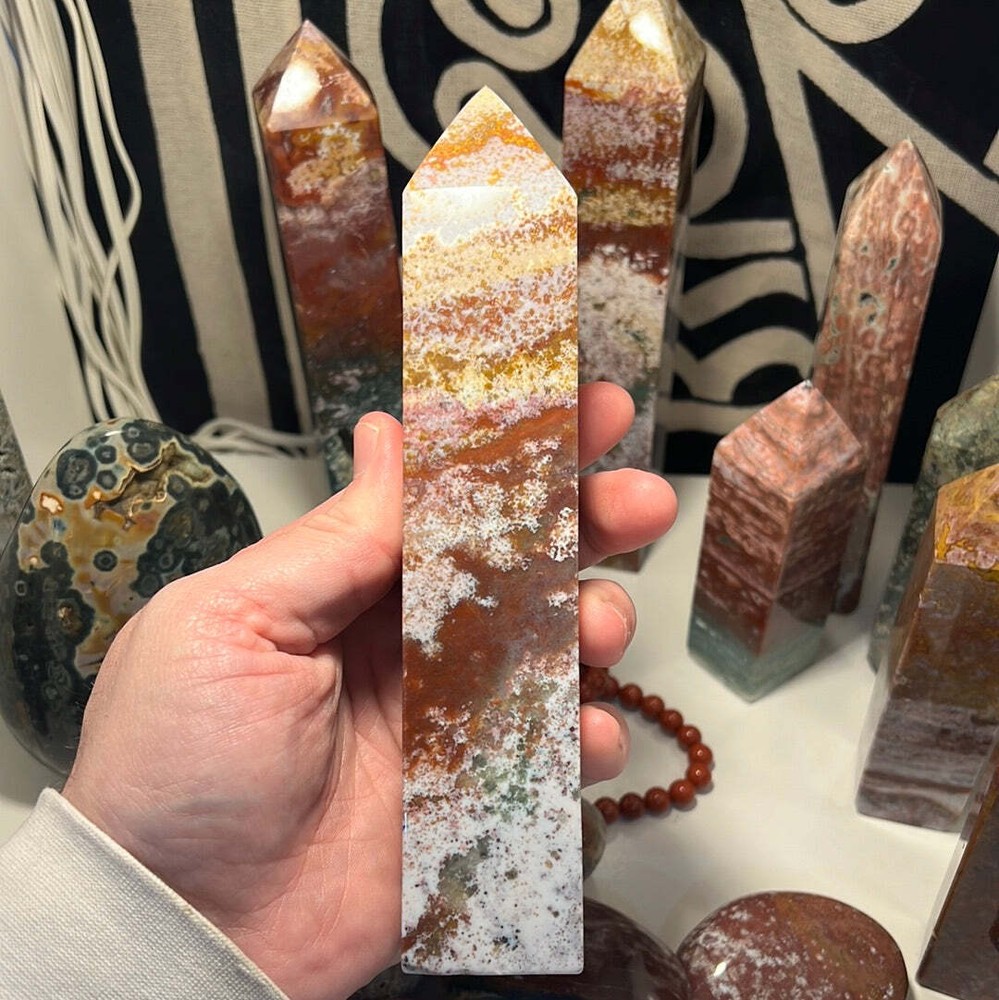 Ocean Jasper Obelisk E