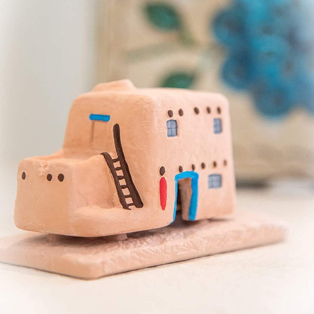 - Casa de Adobe Natural Wood Incense Burner, Includes 20 Piñon Incense Bricks...