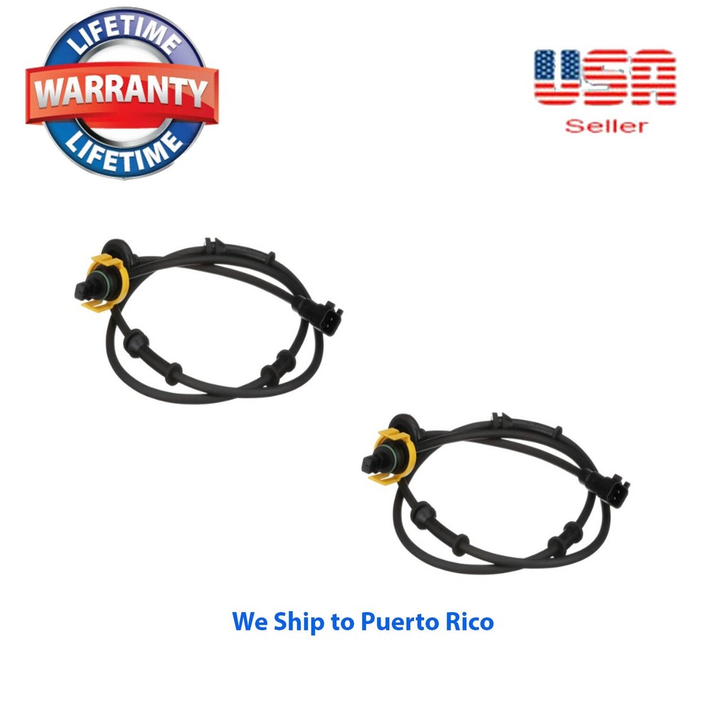 2 ABS Wheel Speed Sensor Rear Right & Left Fit: Chrysler Dodge 2001-2007