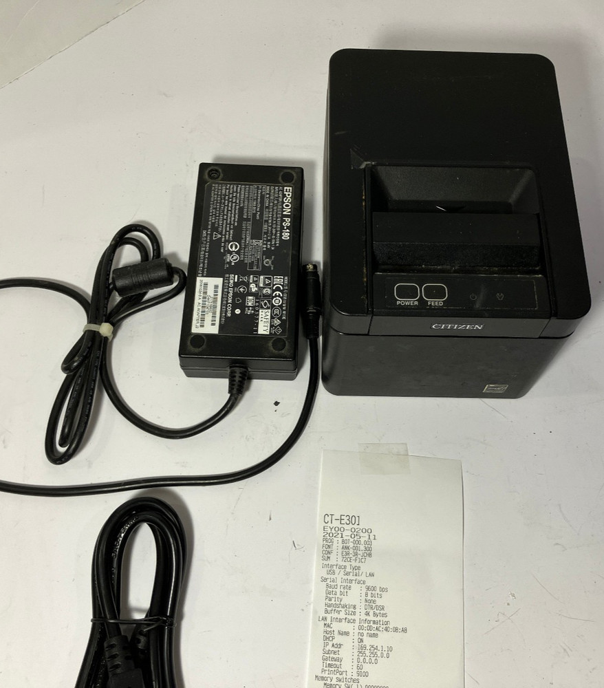CITIZEN SYSTEMS CT-E301 DOCUMENT DUAL TONE POS THERMAL PRINTER Grade B
