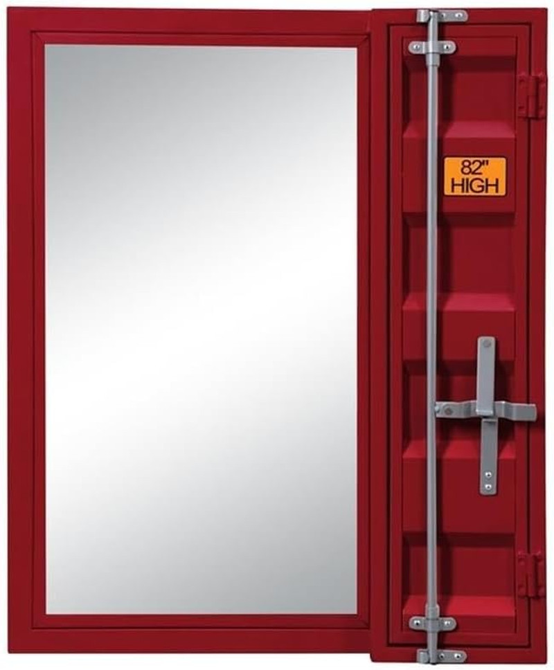 Stylish Red  Cargo Vanity Mirror for Glamorous Touch-ups
