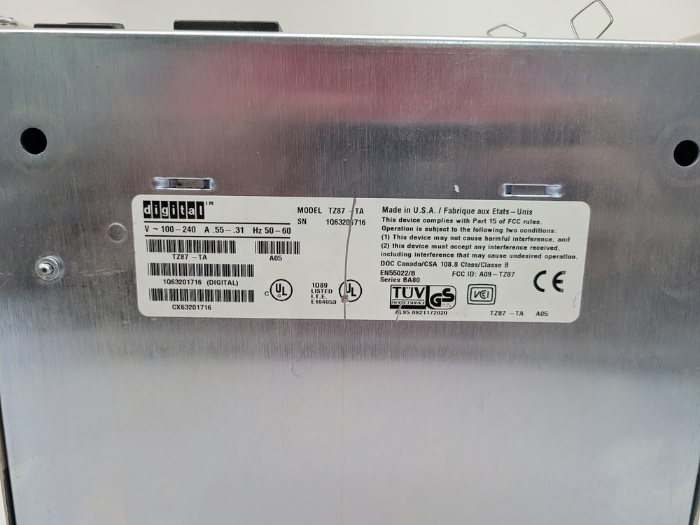 Digital TZ87-TA Internal Mount Tape Drive Module