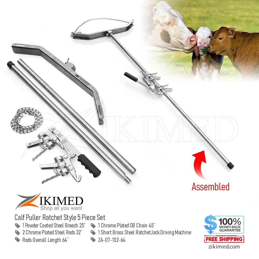 Ratchet Style Calf Puller  Standard 67" Long Rod for Calving