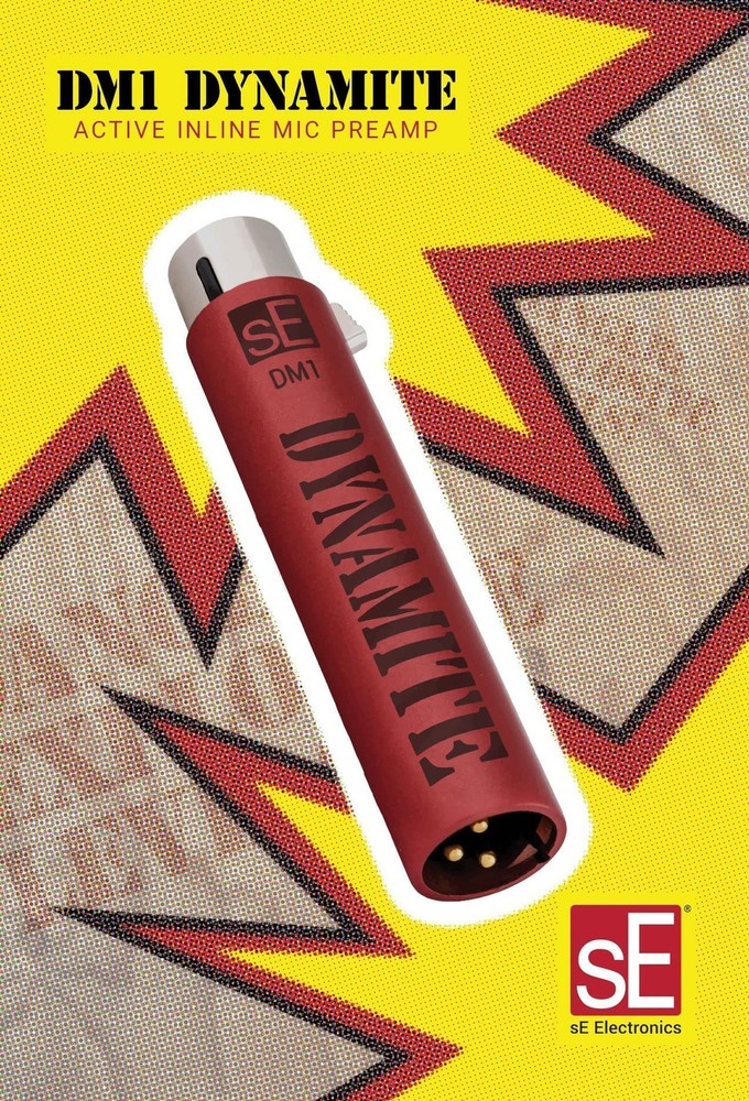 Active In-line Microphone Preamp with 28dB Gain & 2 XLR Cables Bundle