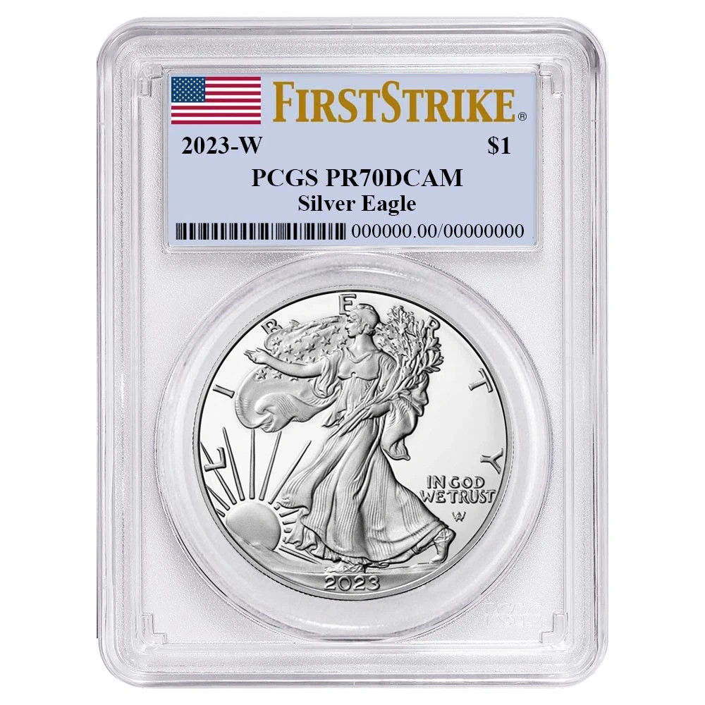 2023 W Bullion Silver Eagles PCGS PR-70 DCAM Silver Eagle