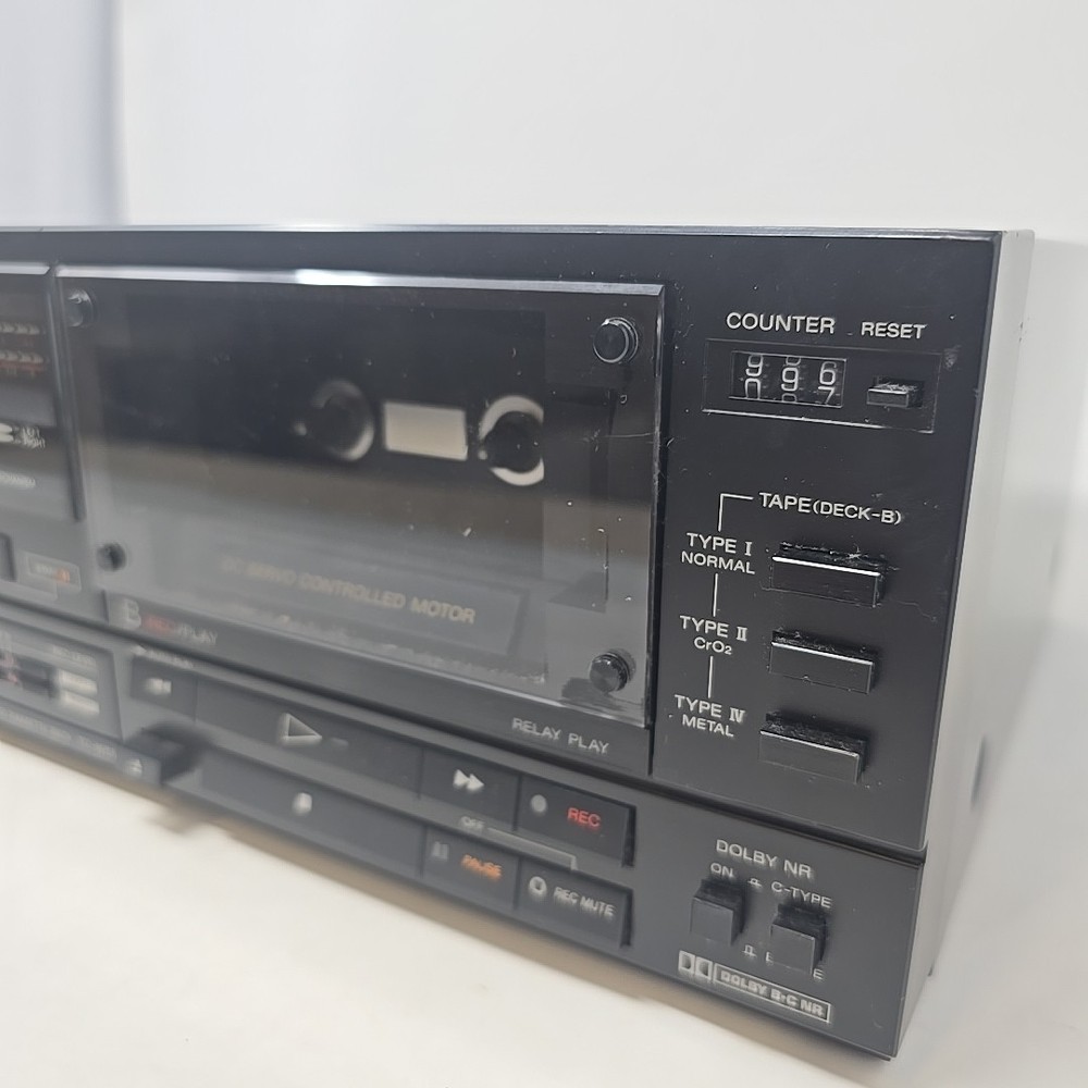 Sony TC-W550 Dual Deck Stereo Cassette Deck Untested READ