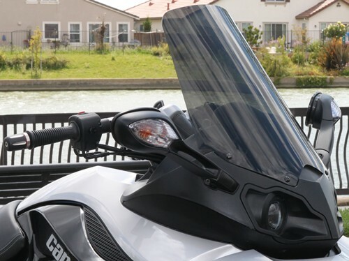 Calsci Tinted 19.5" Windshield for Spyder RS, RSS, GS
