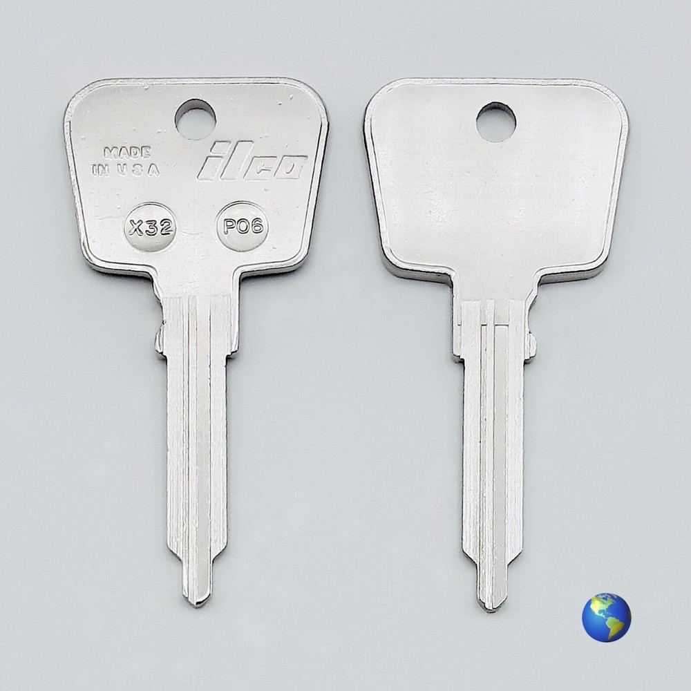 PO6 Key Blanks for Various Models by Porsche (2 Keys)