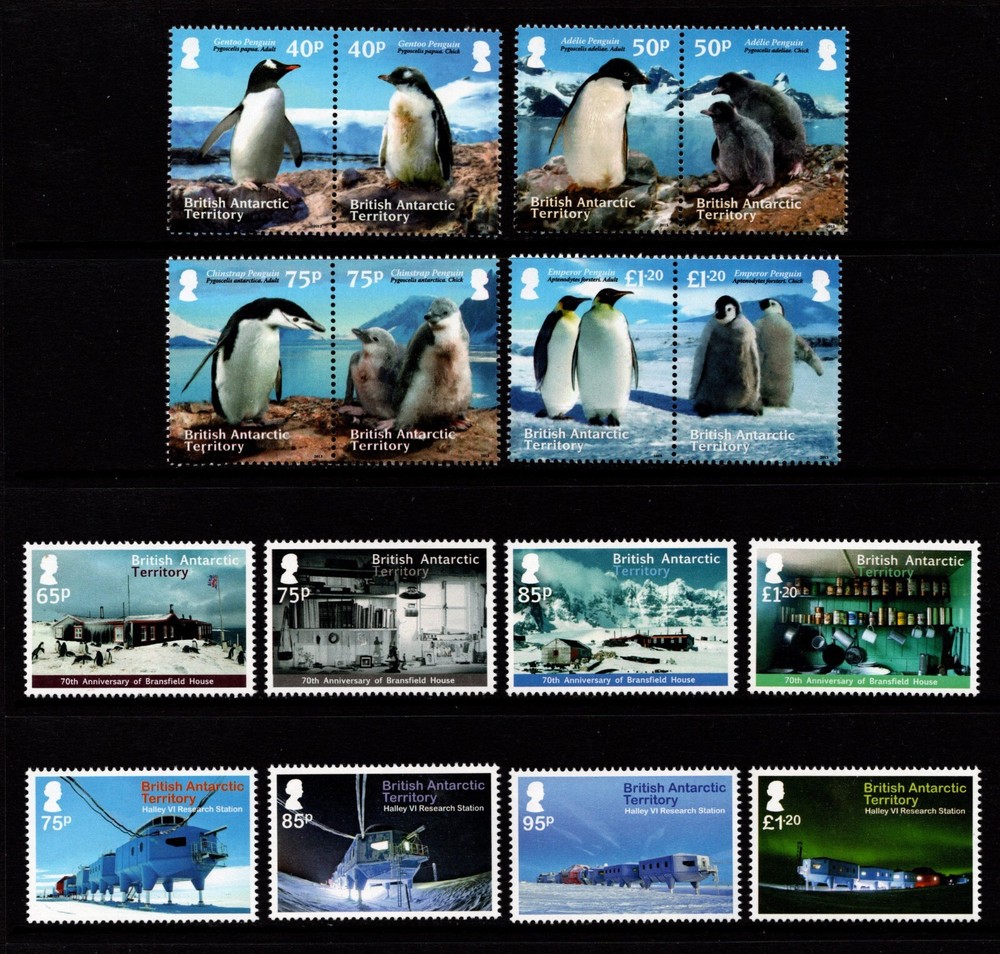 BRITISH ANTARCTIC TERRITORY  2013 COMMEMORATIVES YEAR SET:  3 SETS + 2 M/S  MNH