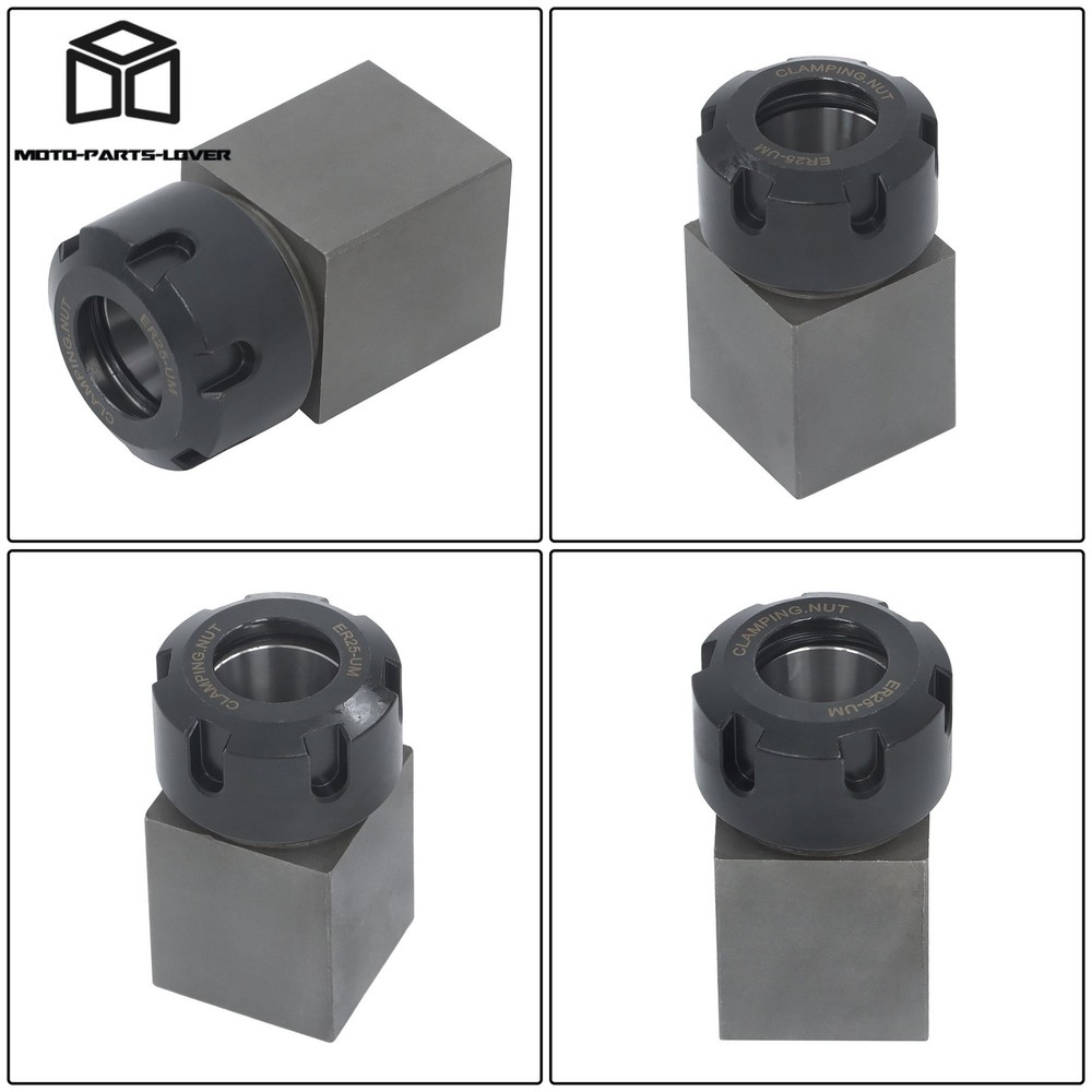 ER25 Square Tooling Block Fit for Multi-Sided Machining Operations