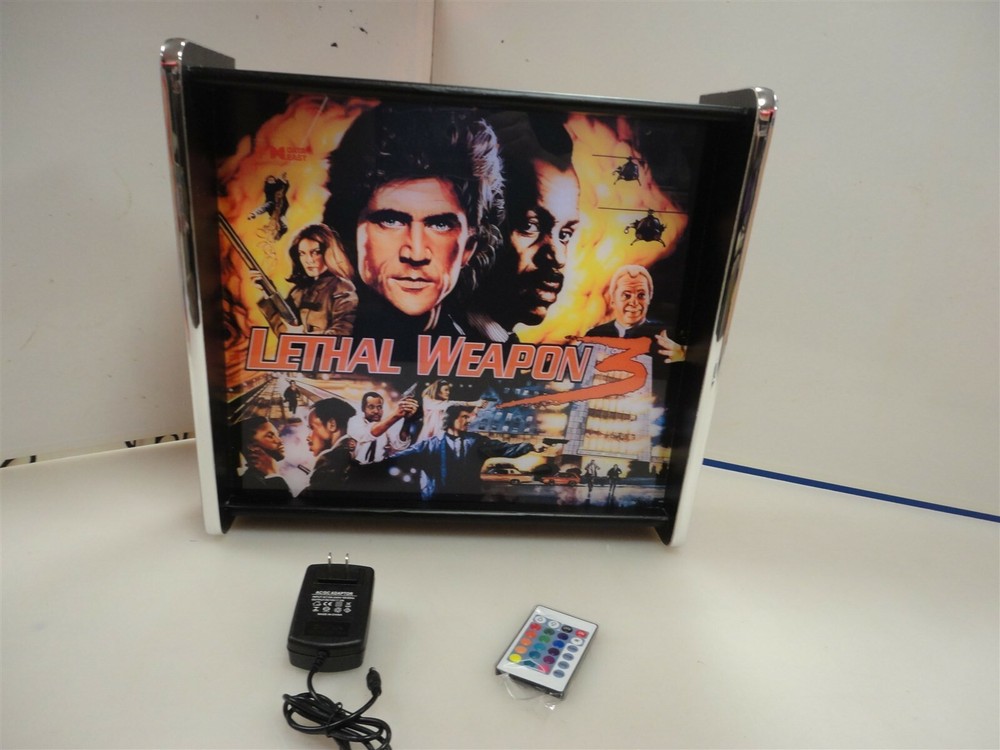 Lethal Weapon Pinball Head LED Display light box