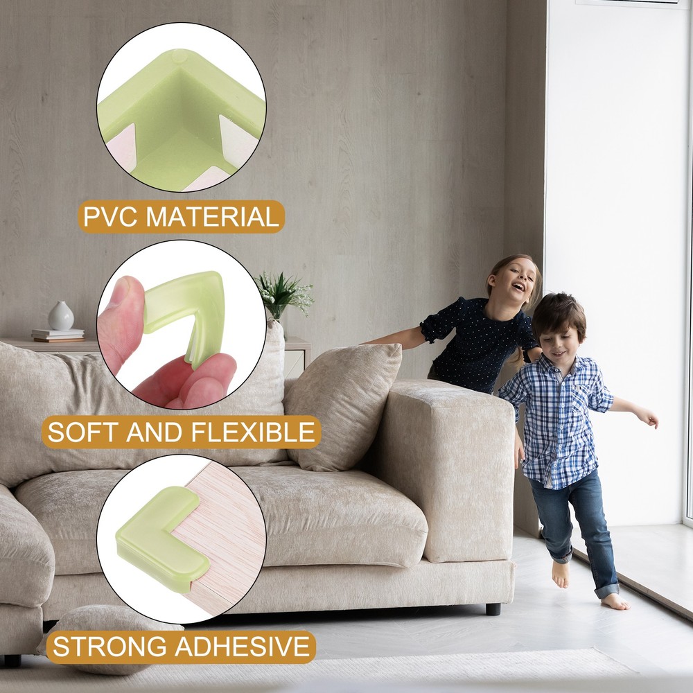 Corner Protectors 16Pcs Table Corner Protectors(L-shaped, Green)