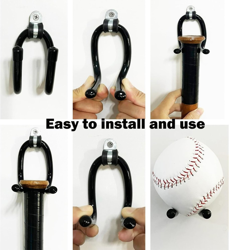 No Assembly Required: 2 Pack Vertical Bat Display Stand for Baseball Memorabilia