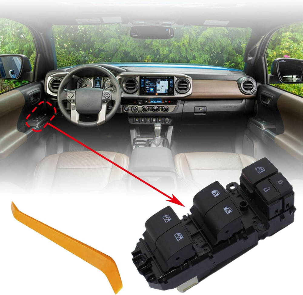 2014-21 Tacoma Highlander Front Left Driver Side Window Switch–Compatible