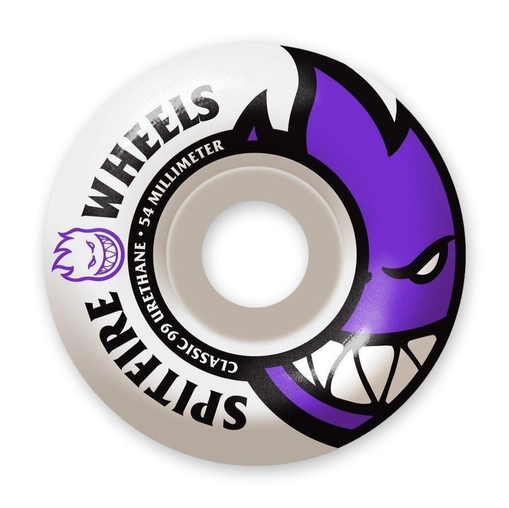 Spitfire Bighead Skateboard Wheels, Purple, 54mm/99a
