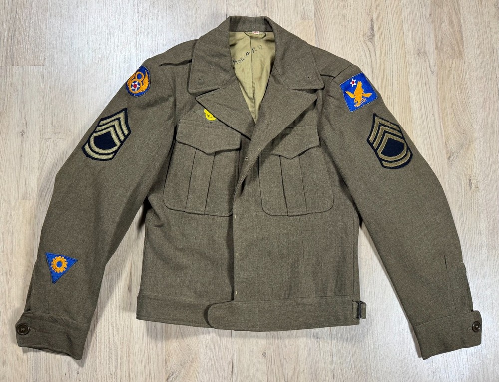 WW2 Dated US Army Air Corps Force Eisenhower Ike Jacket Uniform Size 34R