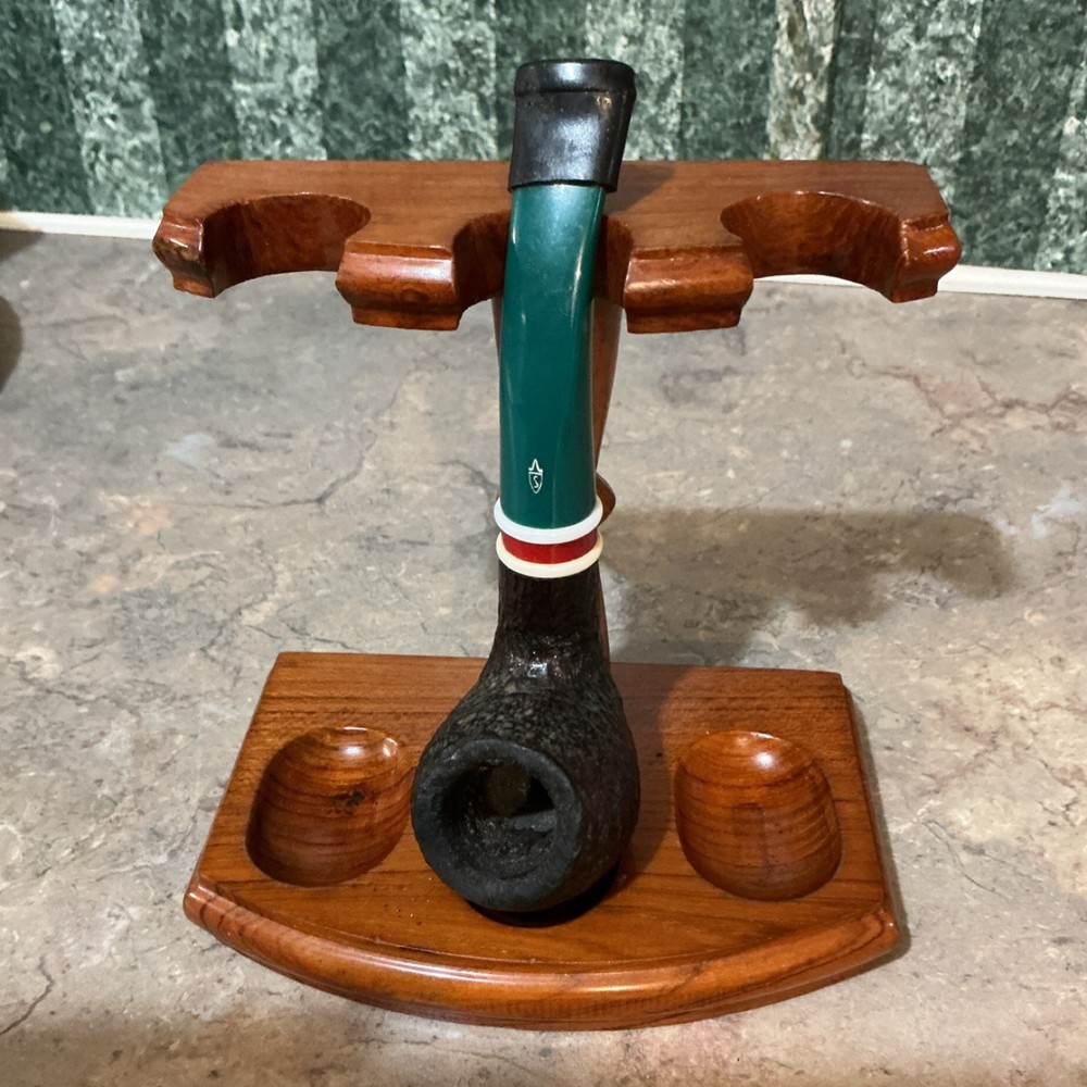 Savinelli Saint Nicholas Tobacco Pipe Green Stem