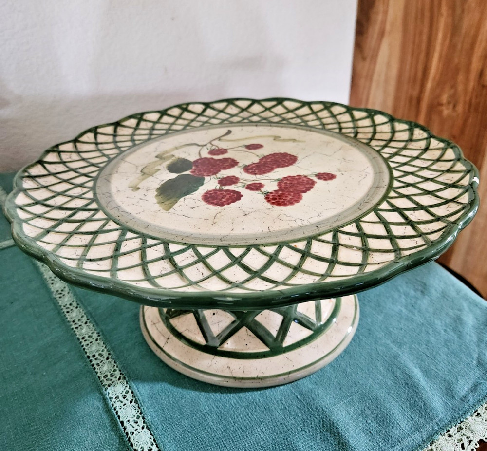 Raymond Waites Cornucopia Pedestal Cake Stand