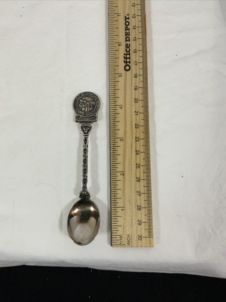 Rare Solid Copper Black Hills S.D. Souvenir Spoon & Mt Rushmore Spoon