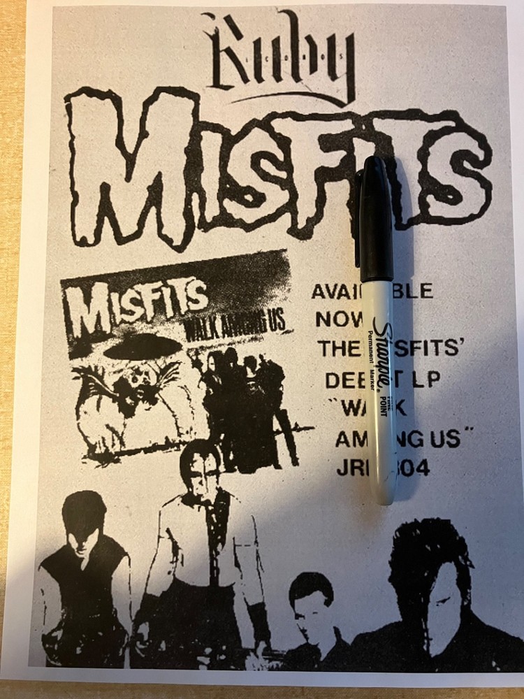 MISFITS Plan 9 Walk Among Us Ruby Records AD SAMHAIN, DANZIG Horror  Punk LP