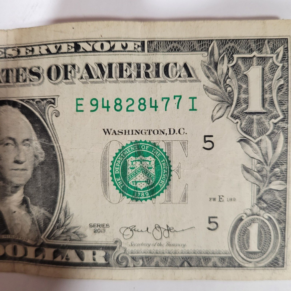 2 -1 dollar odometer error notes.( 2 note lot).
