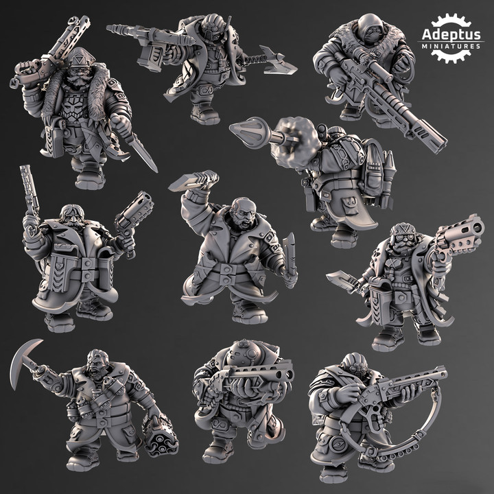 Adeptus Miniatures - Space Dwarves Kill Team