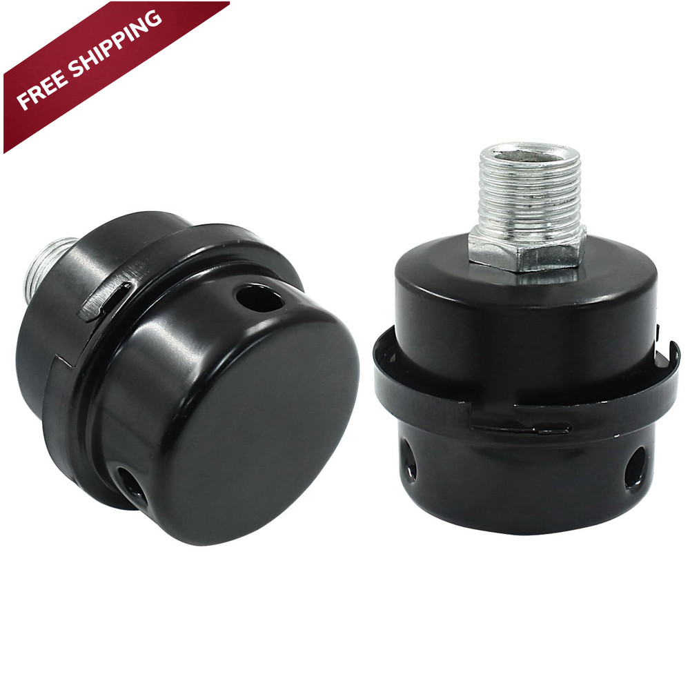 Hordion 2 Pack Air Compressor Silencer, 1/2" Thread