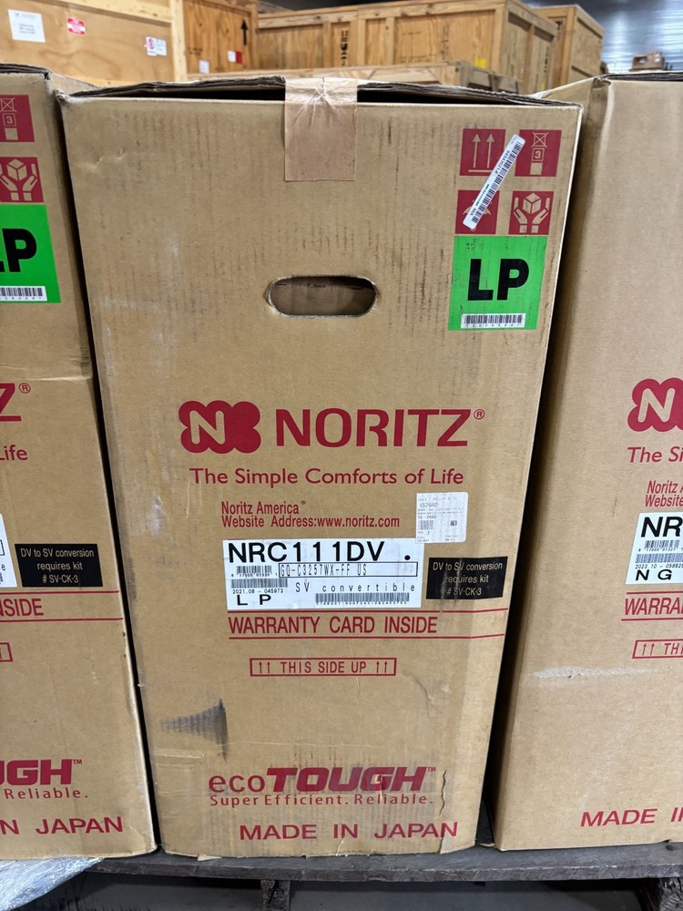 Noritz NRC111-DV-LP 11.1 GPM 199,900 BTU Tankless Water Heater Liquid Propane LP