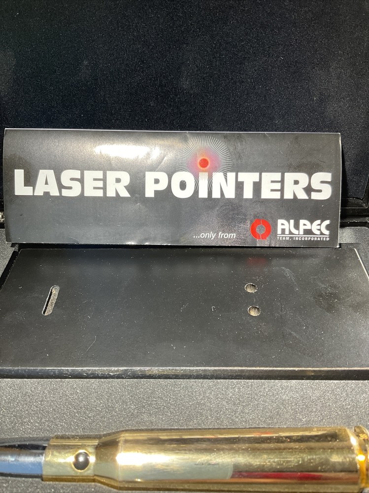 Bullet Laser Pointer w LED Light 50-Cal Shape Rifle Ammo
