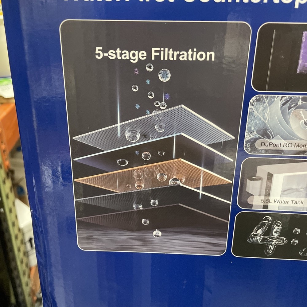 WaterFirst RO Countertop Reverse Osmosis Hot Water Dispenser 3S 5 Stage 5.5L S4