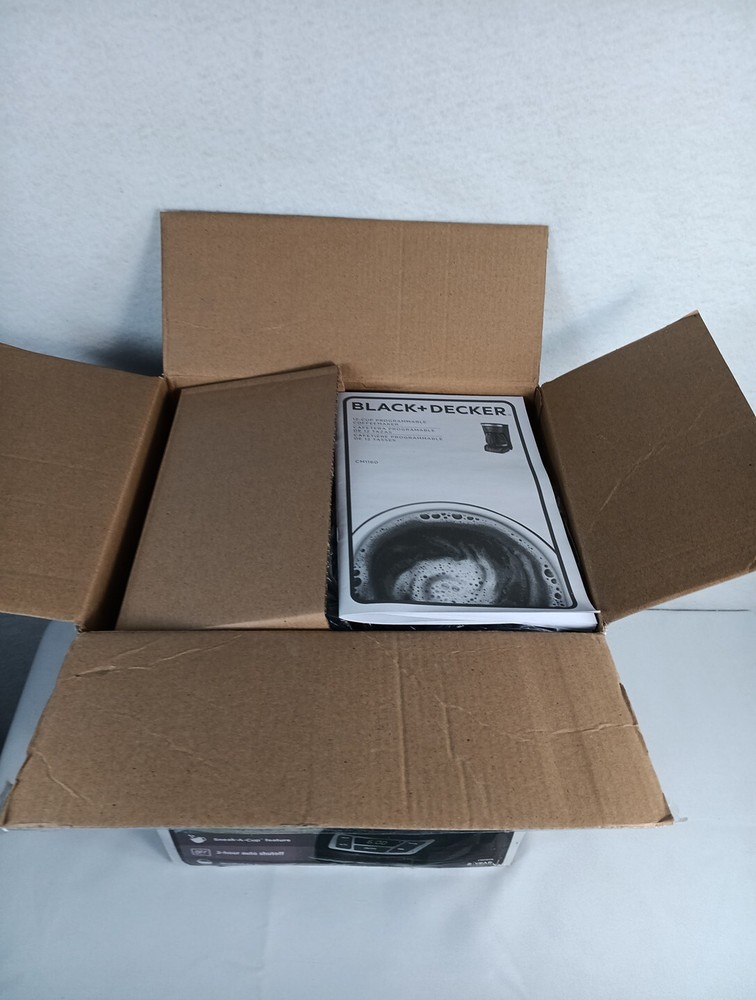 12 Cup Coffee Programable Coffeemaker BLACK+DECKER CM1160B Black Digital Control