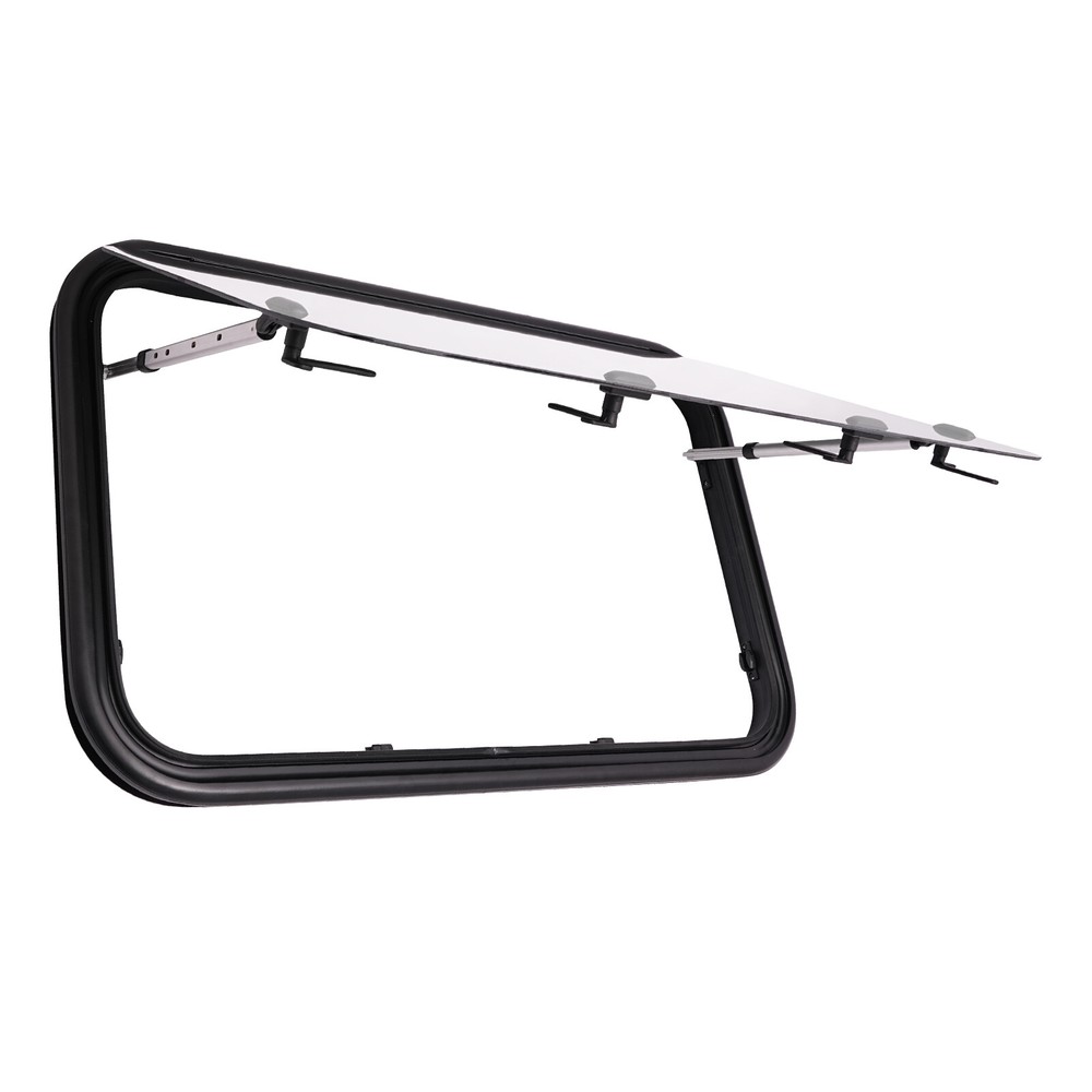 RV Exit Window RV Push Out Window Tempered Glass Camper Emergency Window 90*55cm